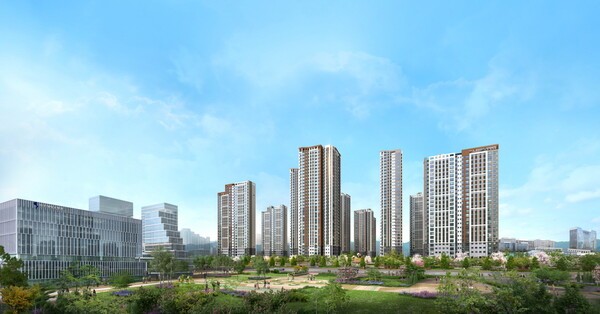 브레인시티 메디스파크 로제비앙 모아엘가 투시도 [사진=대광건영, 모아건설산업]