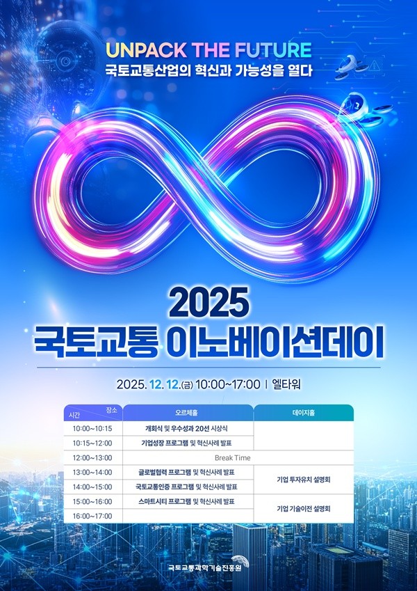 국토교통진흥원, 12일 '국토교통 이노베이션데이' 개최 - 뉴스 썸네일 이미지