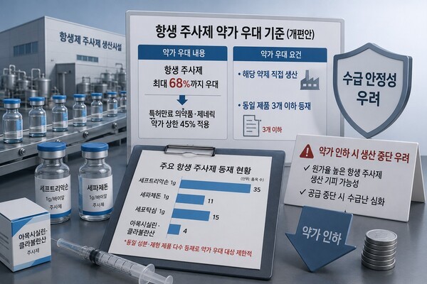 항생 주사제 약가 우대 실효성 논란...제약업계 "3개 이하 요건 풀어야" - 뉴스 썸네일 이미지